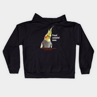 Cockatiel 3 - white type Kids Hoodie